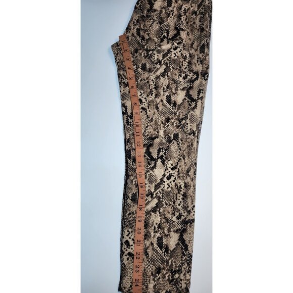Kut From The Kloth Donna Ankle Skinny Raw Hem Animal Print Jeans Size 2 Cropped - Picture 13 of 14
